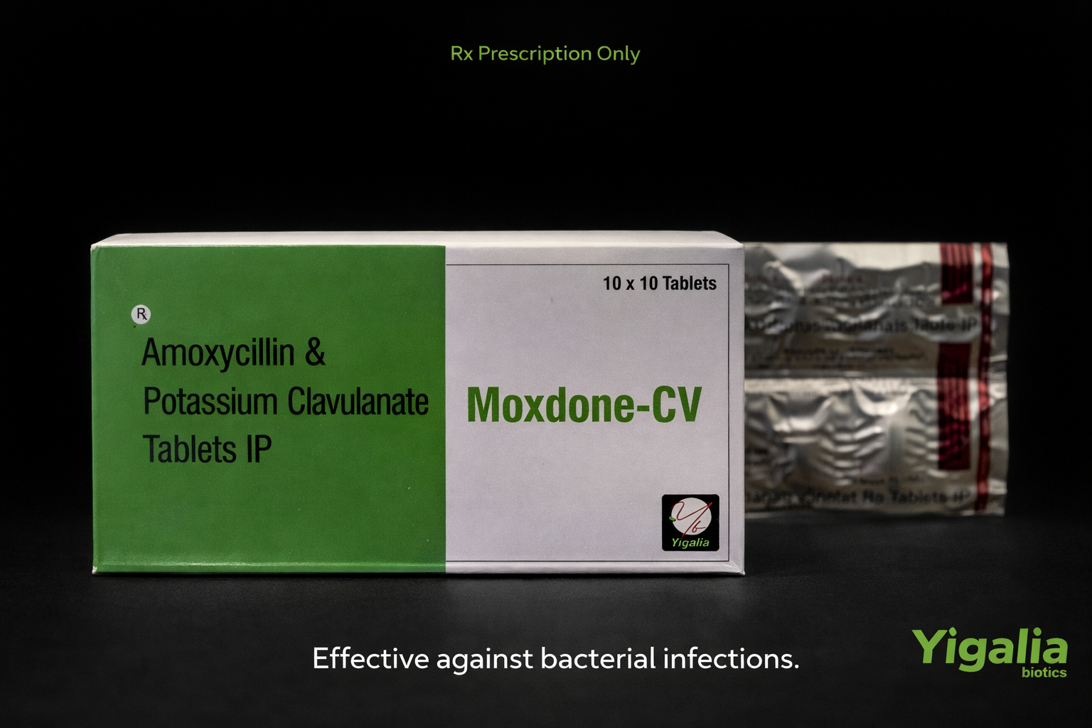 Moxdone-CV - Amoxicillin + Clavulanic Acid - Antibiotic Combination by Yigalia Biotics